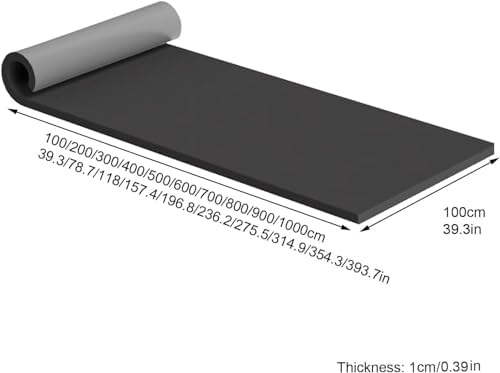 Garage Wall Protectors - Heavy-Duty Self-Adhesive Rubber Foam Pads for Studio & Gym Walls, Grey, 39.3x39.3in/100x100cm, Impact-Resistant Wall Guard