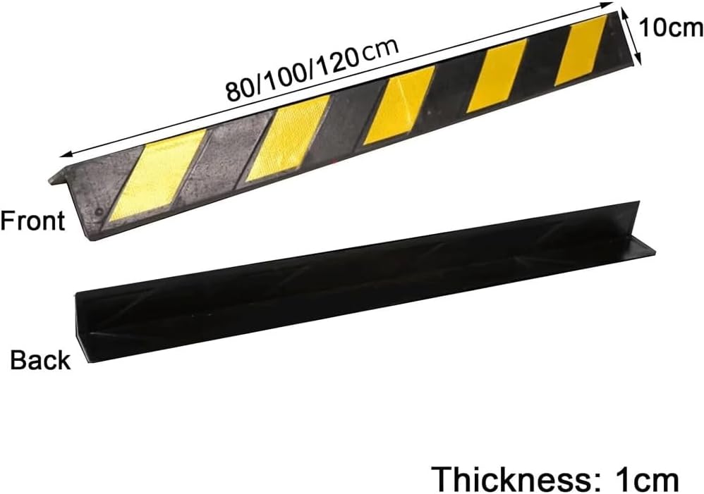 Parking Garage Wall Protector Corner Guard, 1cm Thick Rubber Column, Anti-Scratch Goods Lift Entrance Protection, Garage Wall Corner Guard for Parking Garages