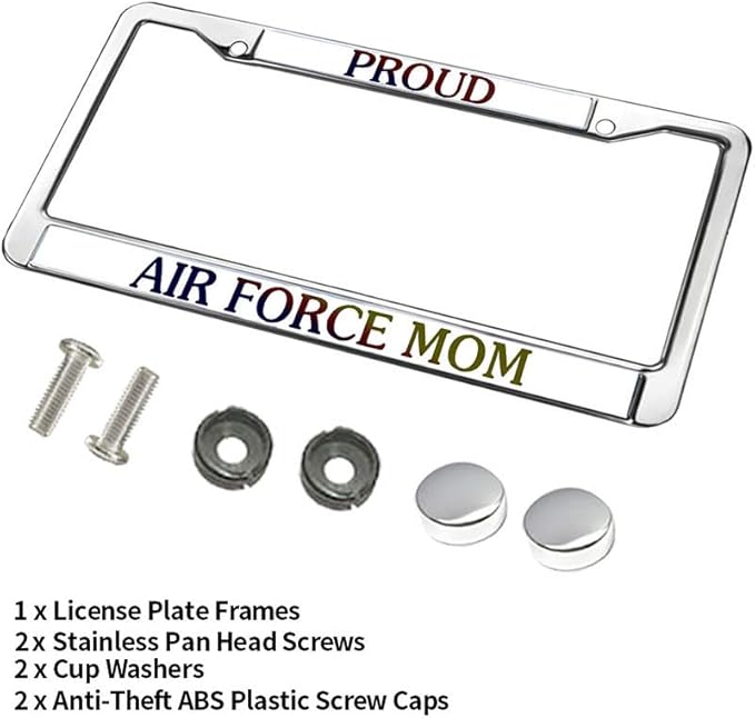 Proud US Army Veteran License Plate Frame US Veteran Support Scratch-Resistant License Plate Frame US Military Veteran License Plate Frame for Military
