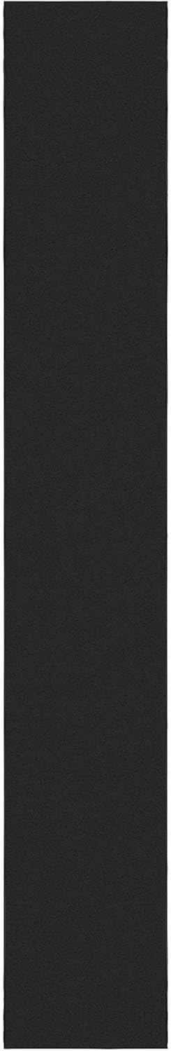 Ottomanson Hallway Runner Rug 1'10" x 12' Non Slip Solid Area Rugs Easy to Clean Laundry Rug Runner Durable & Pet Friendly Floor Carpet Runners for Hallways Entryway Living Room Kitchen, Black