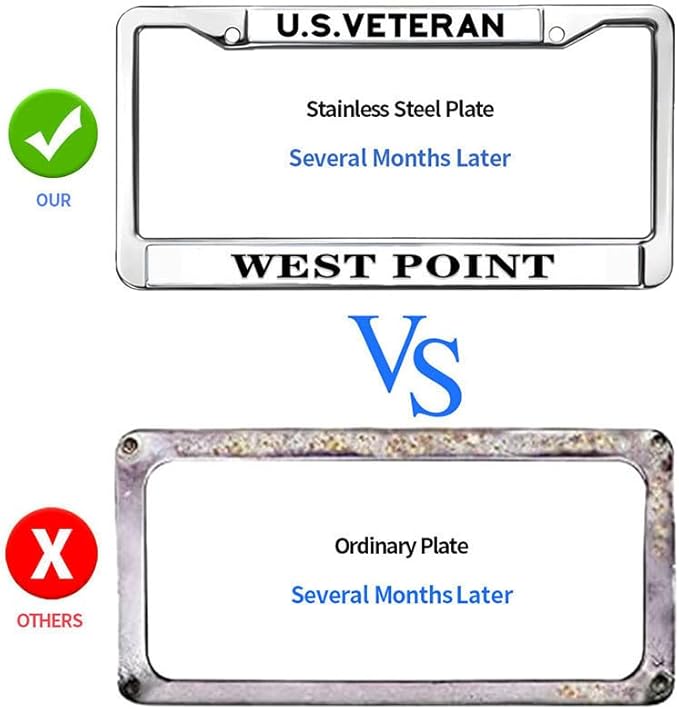 US Army West Point License Plate Frame Military West Point Pride Stylish License Plate Frame