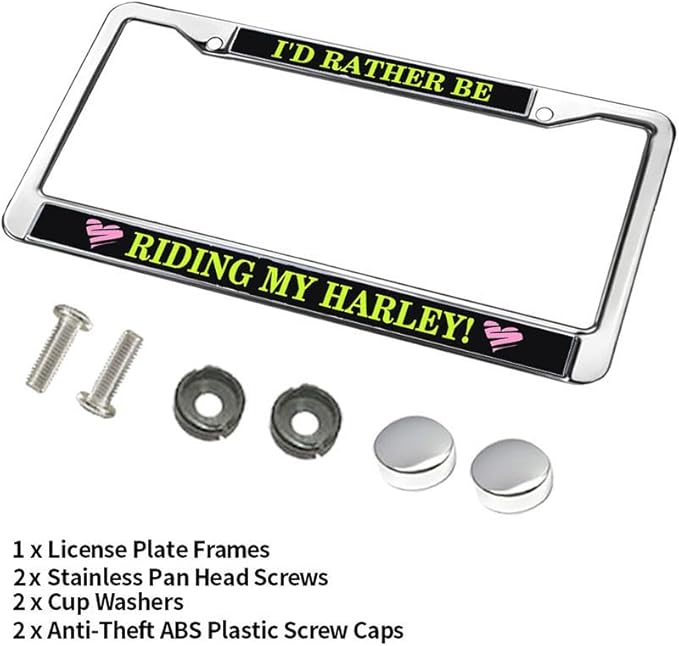US Flag Pride License Plate Frame Slim Motor Car Lover Fade-Resistant License Plate Frame American Flag