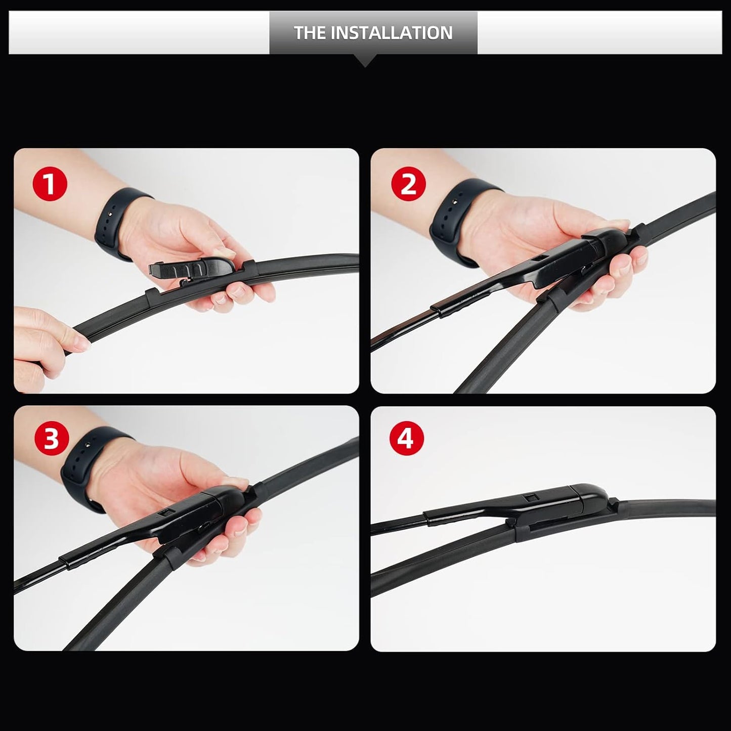 Replacement for BMW X7 Windshield Wiper Blades, 3 Pieces of Car Front and Rear Window Wiper Blades for BMW X7