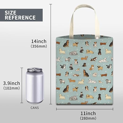 Car Trash Can, Cute Car Trash Bag, Hanging Car Organizer and Storage Bag, Trash Bin for Car Accessories, Vehicle, Travelling, Camping Cute Blue Dogs