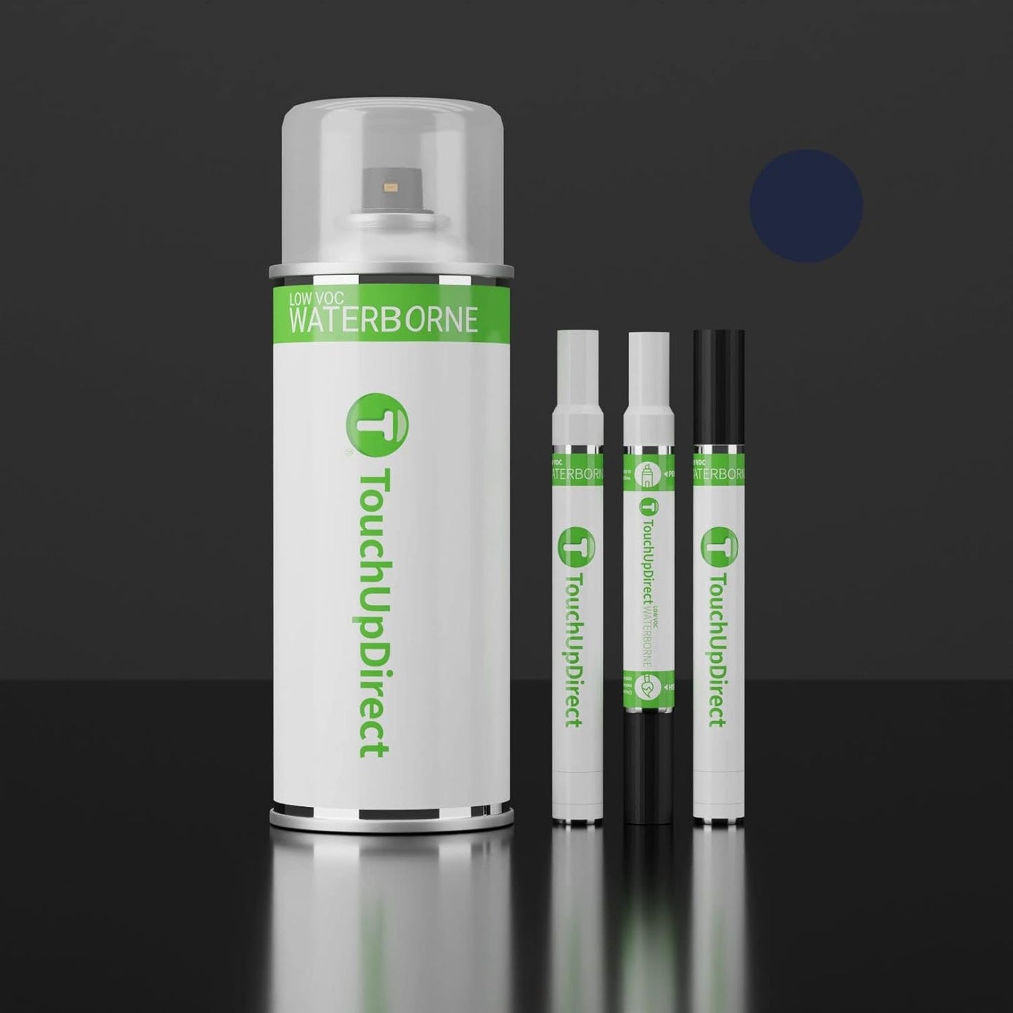 TouchUpDirect 8S6 Dark/Nautical Blue Metallic Compatible with Toyota Exact Match Touch Up Paint Brush - Preferred Kit