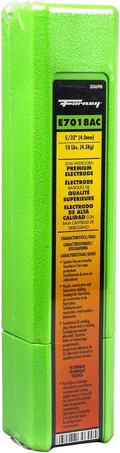 Forney 30690 E7018 AC Welding Rod, 5/32-Inch, 10-Pound