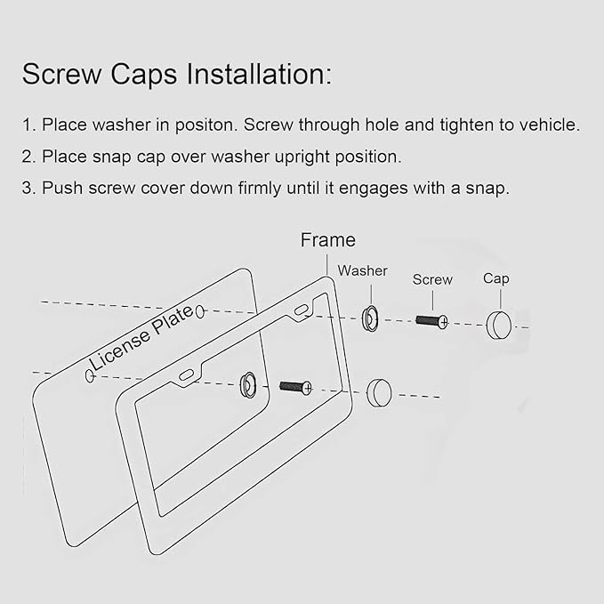 Waving American Flag Patriotic Symbol Democracy License Plate Frames Rust-Proof Stainless Steel Screws Included Personalized Cover Women Men Decorate Car 12.3x6.3 Inch License Plate Holder -DATANSEN