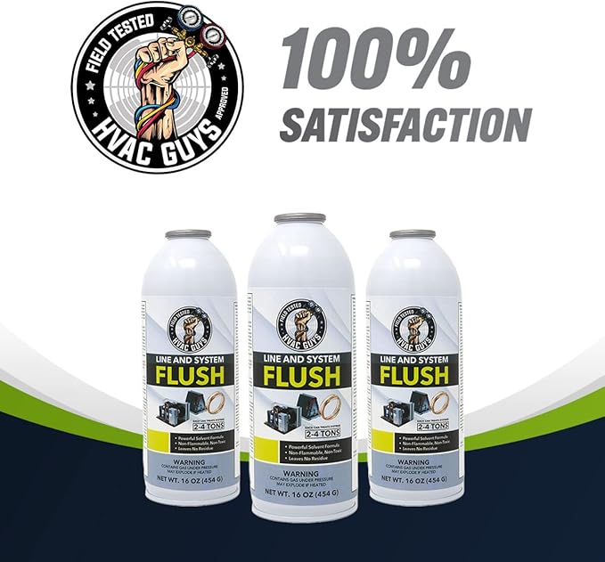 AC Flush Solvent | Pressurized Solvent for Cleaning HVAC Line Set and Any Refrigerant-Based Systems