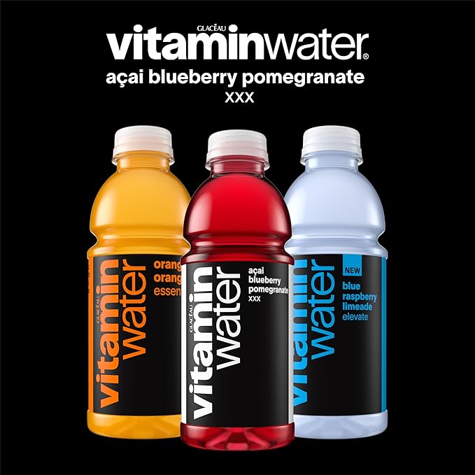 vitaminwater Variety Pack Nutrient Enhanced Flavored Water Beverage, 20 fl oz Bottles, 12 Pack