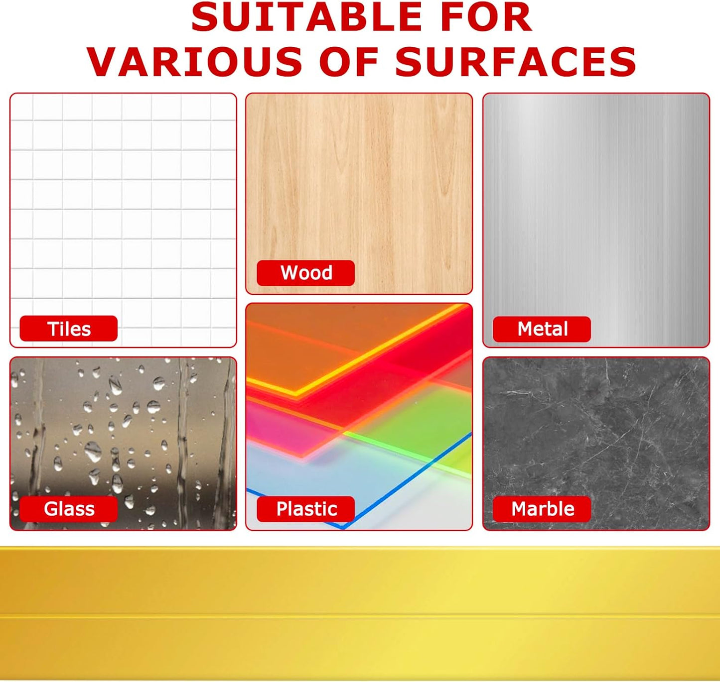 Flexible Peel and Stick Wall Trim - Corner Guards, Edge Protector, Molding Strip for Wall Edges (Gold, 2.4 in x 40 Ft)