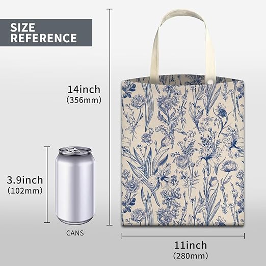 Car Trash Can, Cute Car Trash Bag, Hanging Car Organizer and Storage Bag, Trash Bin for Car Accessories, Vehicle, Travelling, Camping Cute Blue Floral