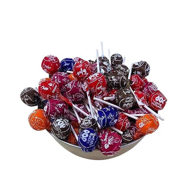 Assorted Fruit Flavored Classic Roll Pops 3.5-Lbs- Five Classic Flavors Bulk Pack Of America's Favorite Lollipops - Individually Wrapped (56-Oz)