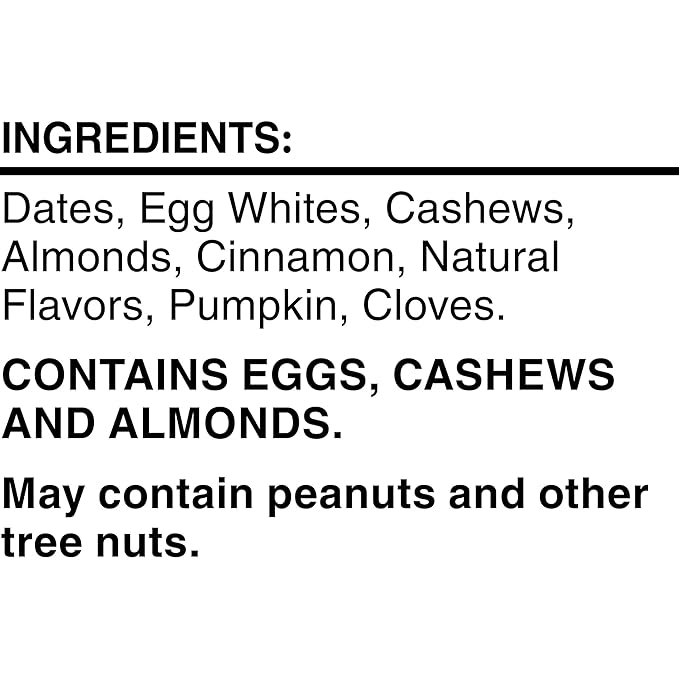 RXBAR Protein Bars, Protein Snack, Snack Bars, Pumpkin Spice, 22oz Box (12 Bars)