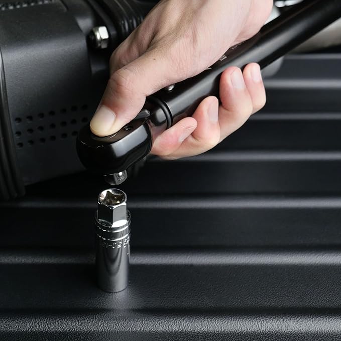 AEROFORCE 3/8-Inch Drive Torque Wrench(10-80 lb.ft / 13.6-108.8 Nm),72 Tooth Dual Direction Reversible Ratchet, Dual Range Scales, Precision Calibrated for Bike, Motorcycle and Car Repair