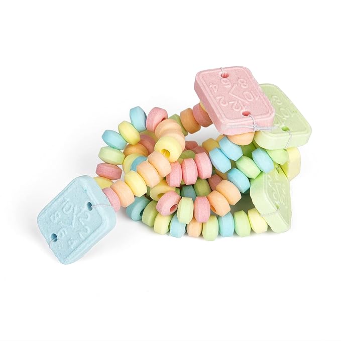 90 Candy Bracelet Watches Individually Wrapped, Taste Nostalgia with our Playful and Delicious Candy Jewelry, Perfect for Party Favors, Goody Bags and Birthdays, by 4YoreElves, Pack of 90 x 0.42oz