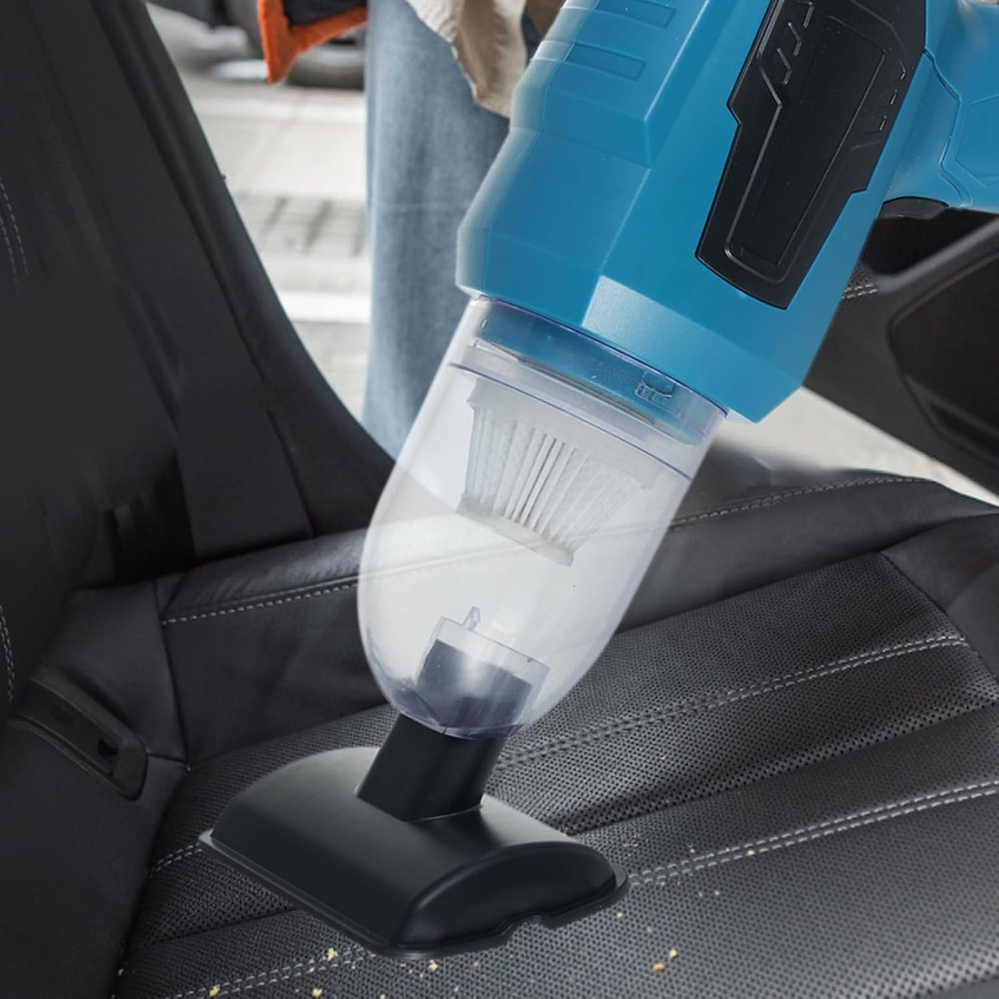 Handheld Car Vacuum, 16000PA 4 in 1 Mini Cordless Vacuum Cleaner and Air Duster with Multi-Nozzles Rechargeable Battery Dual Filter for Home, Car, Office, Pet Hair, Keyboard, Desktop