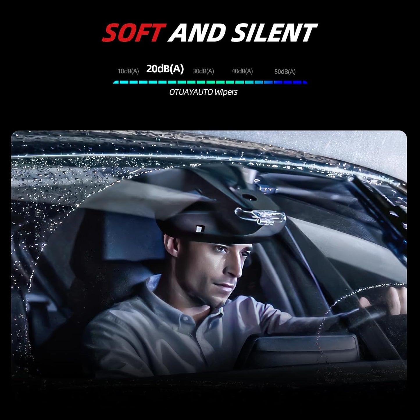 OTUAYAUTO Windshield Wiper Blades - Replacement for Mercedes-Benz ML-Class W164, ML320 ML350 ML550 ML63 06-11, X164 05-12, W251 06-12, Front and Rear Wiper Blades, Pinch Tab - 28"+21"+12" (Pack of 3)