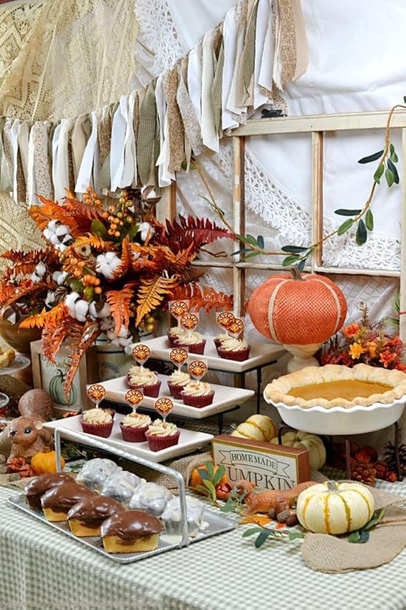 Turkey Swirl Lollipops - 24 Candy Suckers Individually Wrapped Bulk - 2 Inch Pops - Great for Thanksgiving Candy