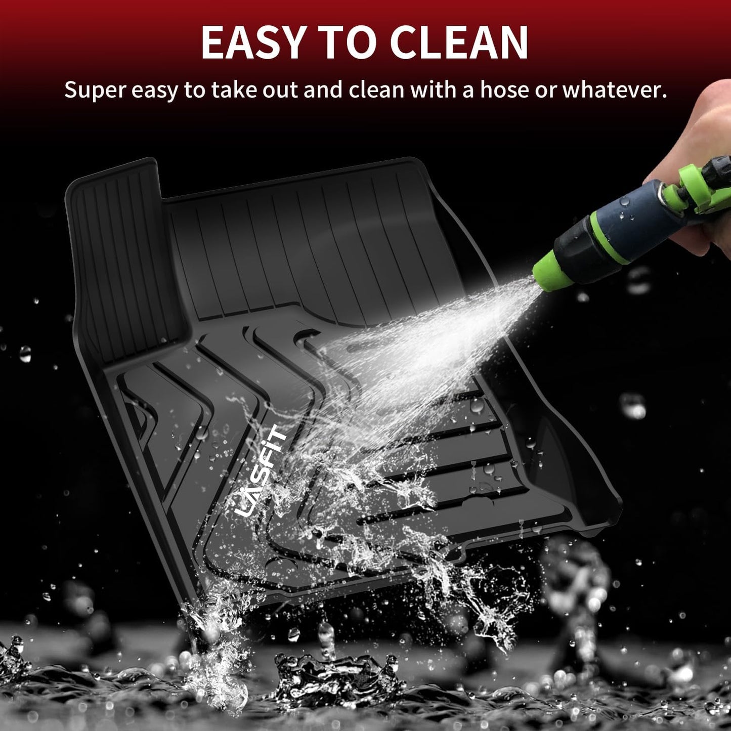 LASFIT Floor Mats Fit for Lexus NX NX200t NX300 NX300h 2021-2015 All Weather Floor Liners Custom Fit for Lexus NX All Models 2021 2020 2019 2018 2017 2016 2015 TPE Car Mats,Front and Rear Mats,Black