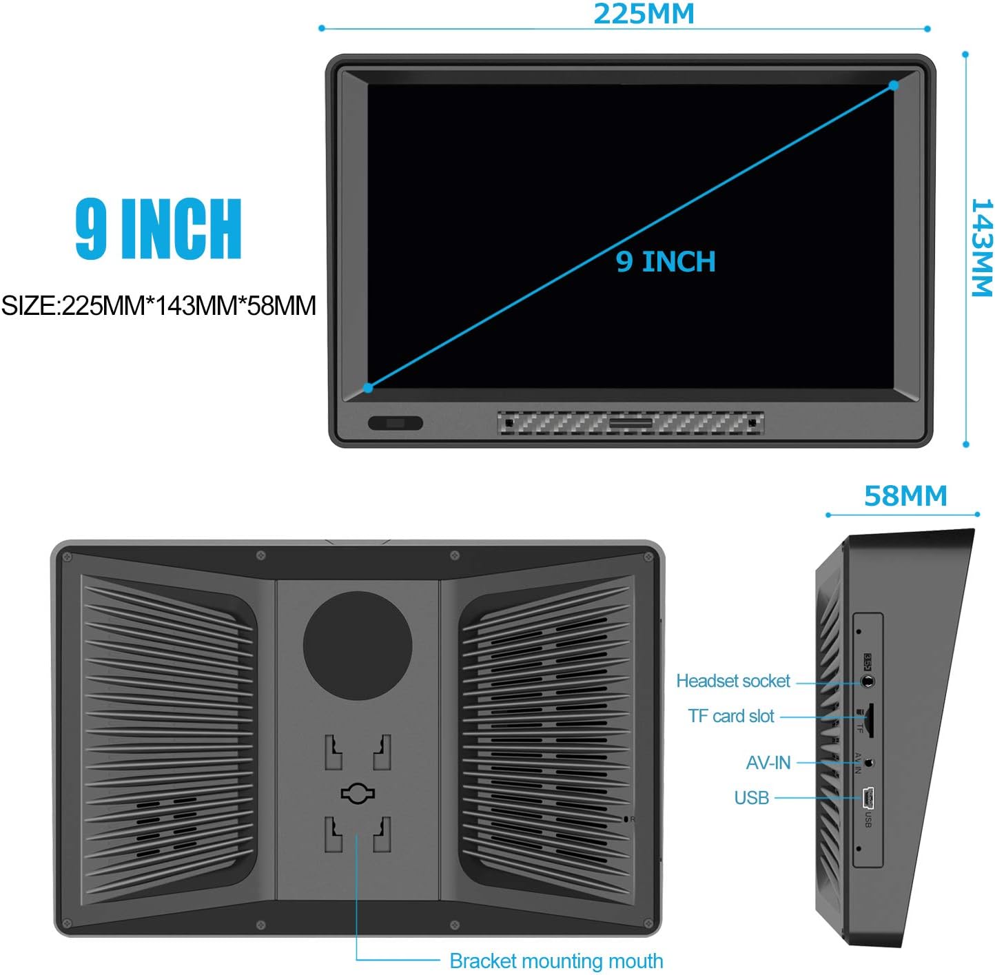 GPS Navigator for Car,Latest 2025 Map,9 inch Touch Screen Real Voice Spoken Navigation System for Cars, Vehicle GPS with Speed and Red Light Warning Lifetime Maps Update