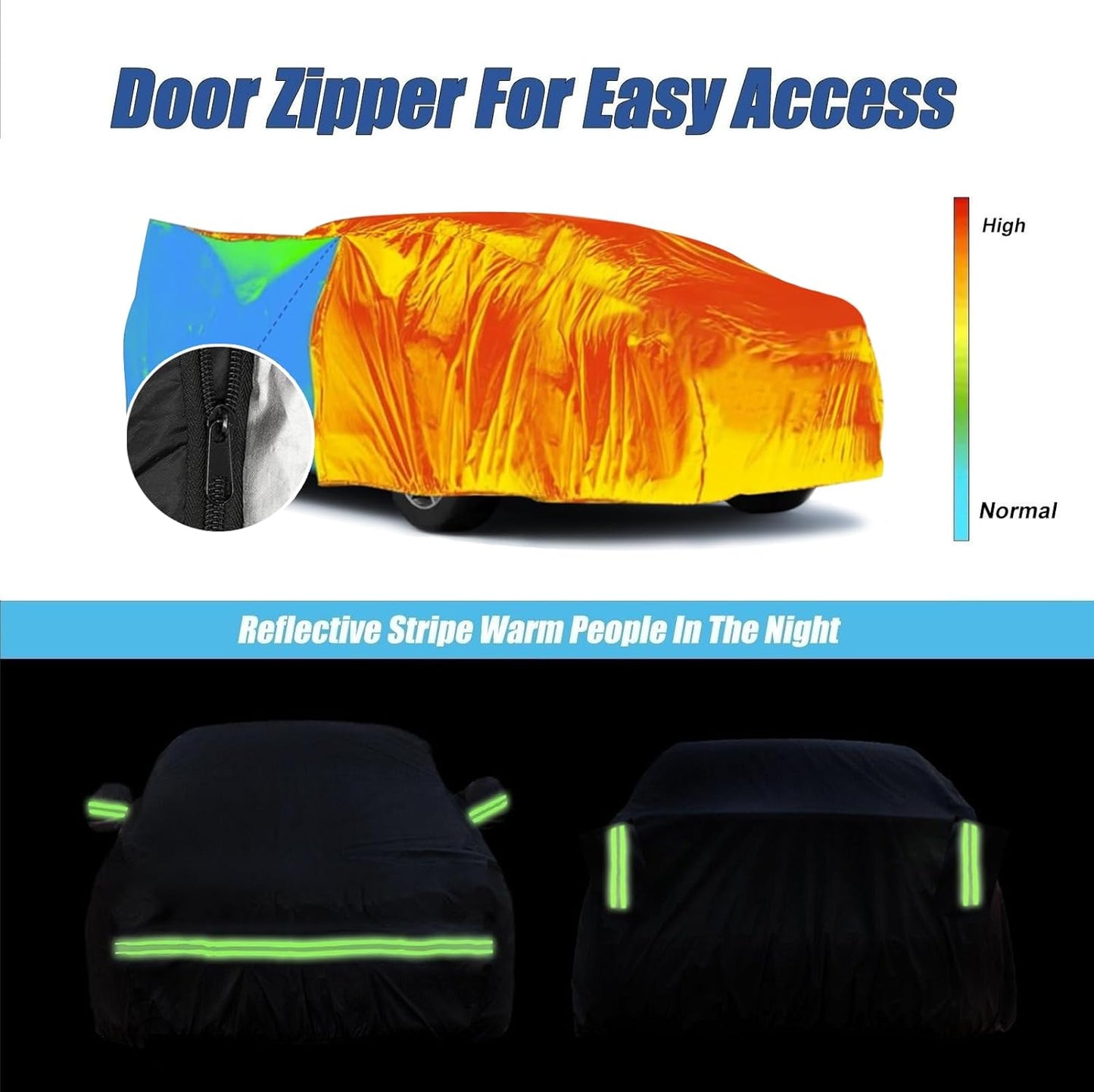 Waterproof Car Covers for 1994-2023 Mustang GT/Cobra/Shelby/Bullitt/ECOBOOST(Black) Custom Heavy Duty Waterproof All Weather Protection Outdoor