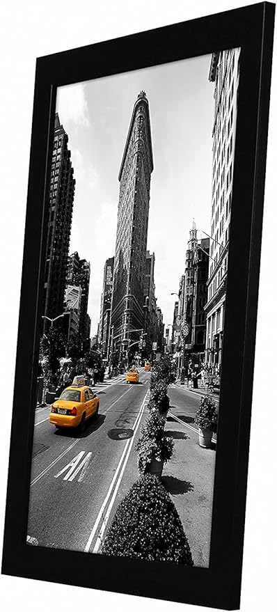 Americanflat 11x17 Picture Frame in Black - Legal Sized Paper Display - Composite Wood with Shatter Resistant Glass - Horizontal and Vertical Formats for Wall (2-Pack)