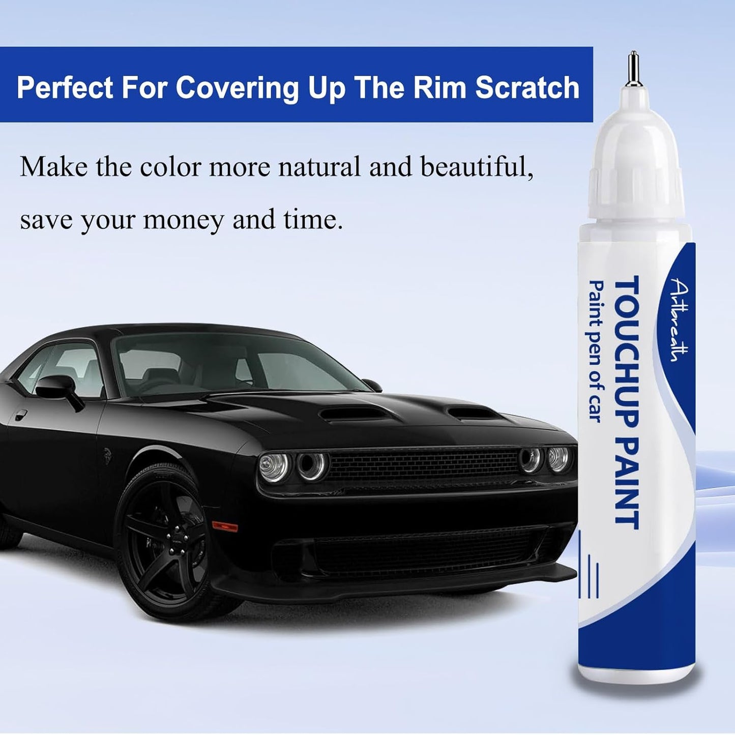 Black(PX8) Touch Up Paint for Dodge-Exact Match–Chips and Nicks Car Paint Scratch Repair Kit Automotive Paint Pen for Challenger/Durango/Grand Caravan/Charger/RAM