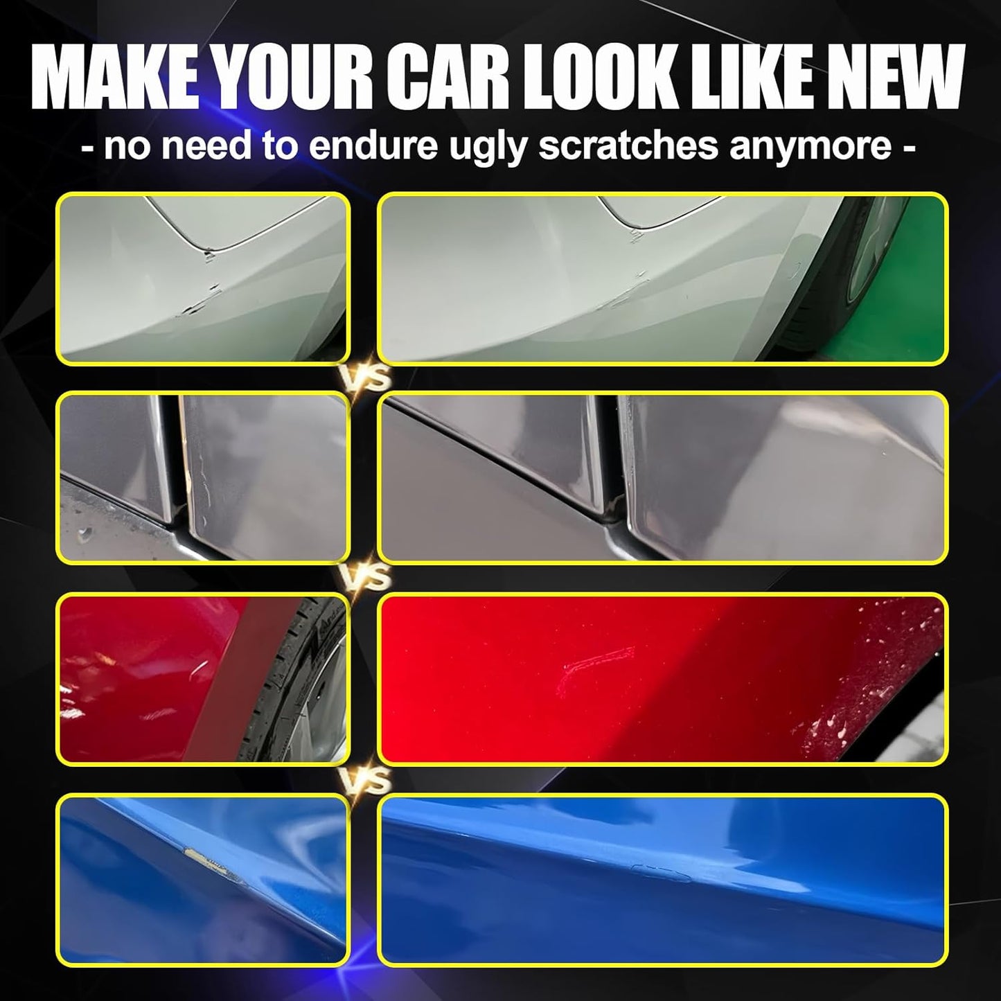 KIKIMO for Tesla Touch Up Paint(Deep Blue Metallic(PPSB)), Car Paint Repair Kit for Tesla Model Y/3/S/X, 2 In 1 Scratches Repair with Pen Tip and Brush, Color-Matched for Quick & Easy Fix