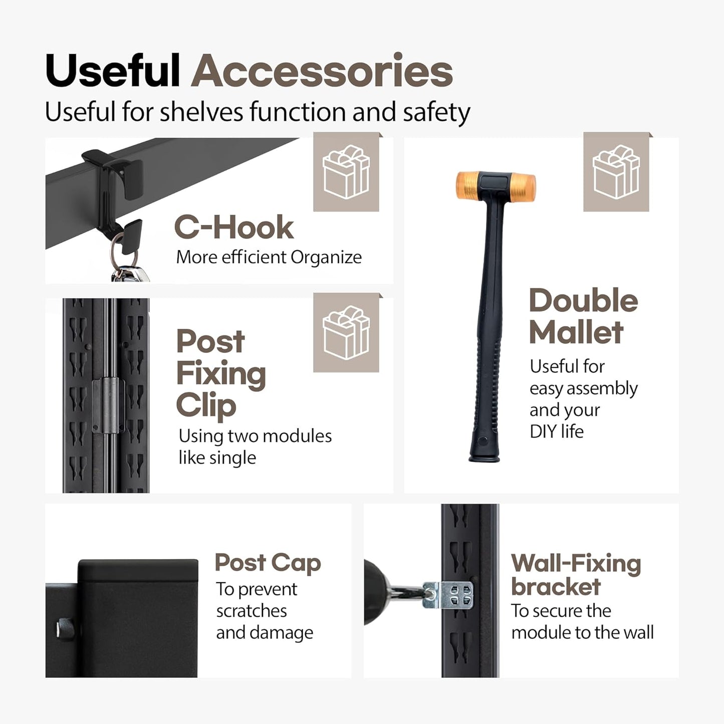 HOMEDANT House Black 5 Tier 24.4" W Laminated Metal Shelving Unit Adjustable Storage Utility Rack Heavy Duty Shelves Organization Multipurpose Shelf Kitchen Garage Pantry Closet 2 Pack