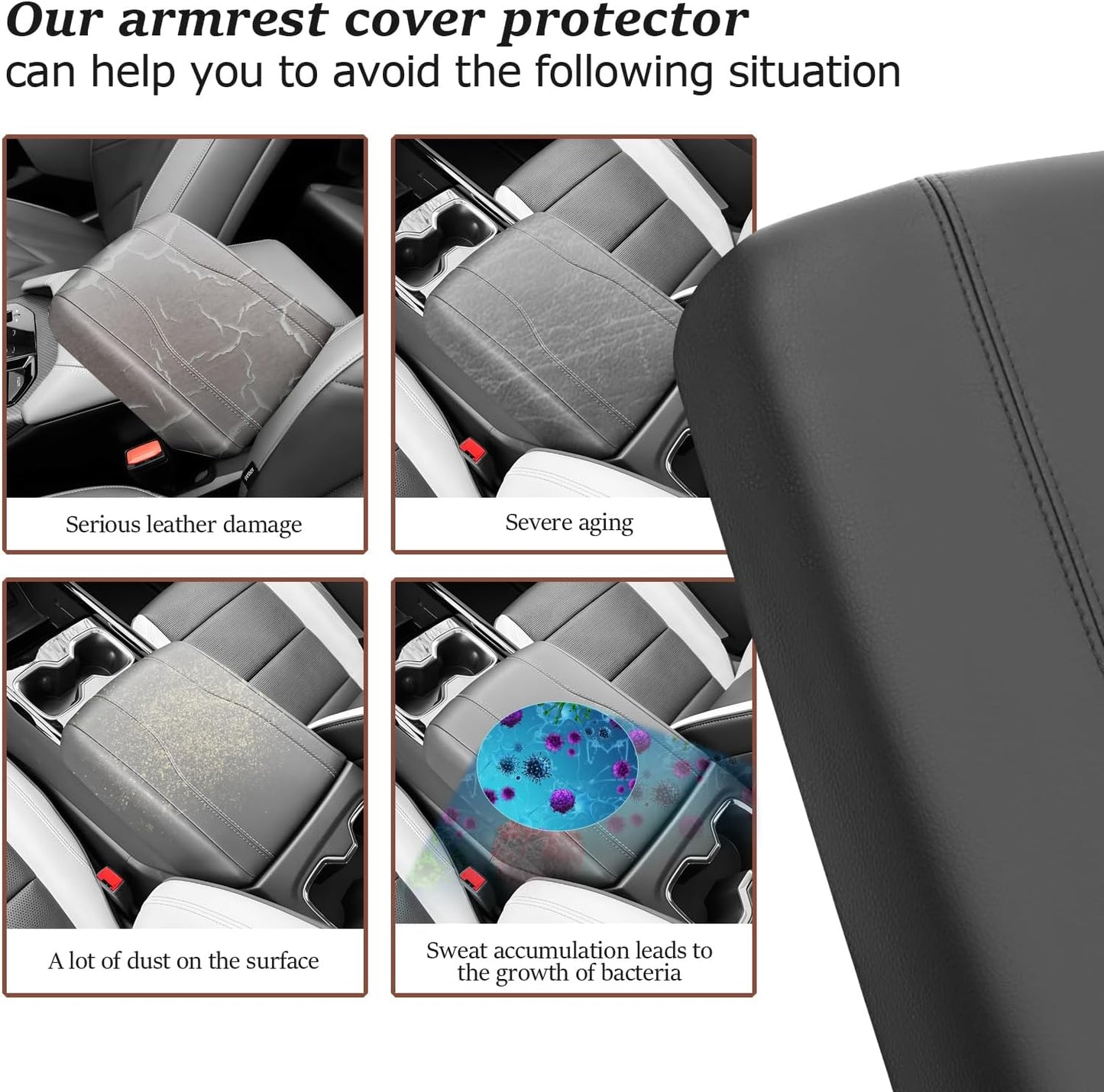 SKTU Upgrade 2024 2025 2026 Chevy Silverado EV Center Console Cover 2024-2026 Silverado EV Armrest Cover Silverado EV Console Pad 2024 2025 2026 Chevy Silverado EV Accessories Center Console Cushion