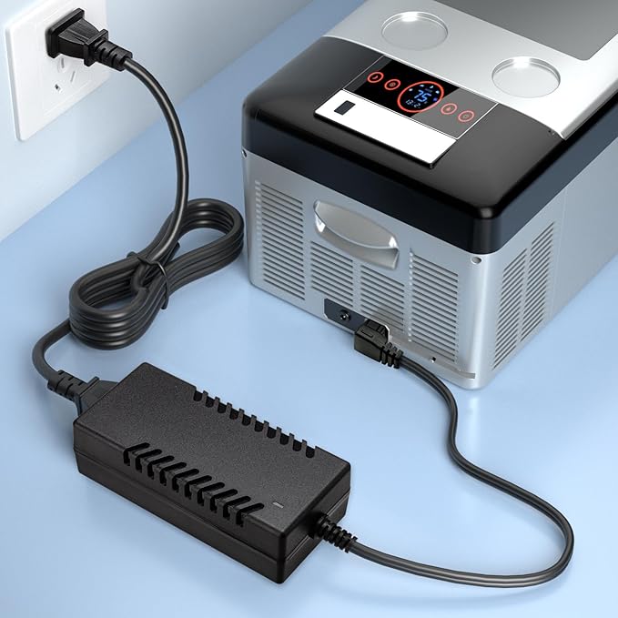 AC Adapter for 12V Refrigerator Freezer Fridge, DC14.5V AC 100-240V with 5.6ft AC Power Cord Power Cable for Car Refrigerator, 60W 80W 87W AC to DC Converter Power Supply for 12 Volt Fridge