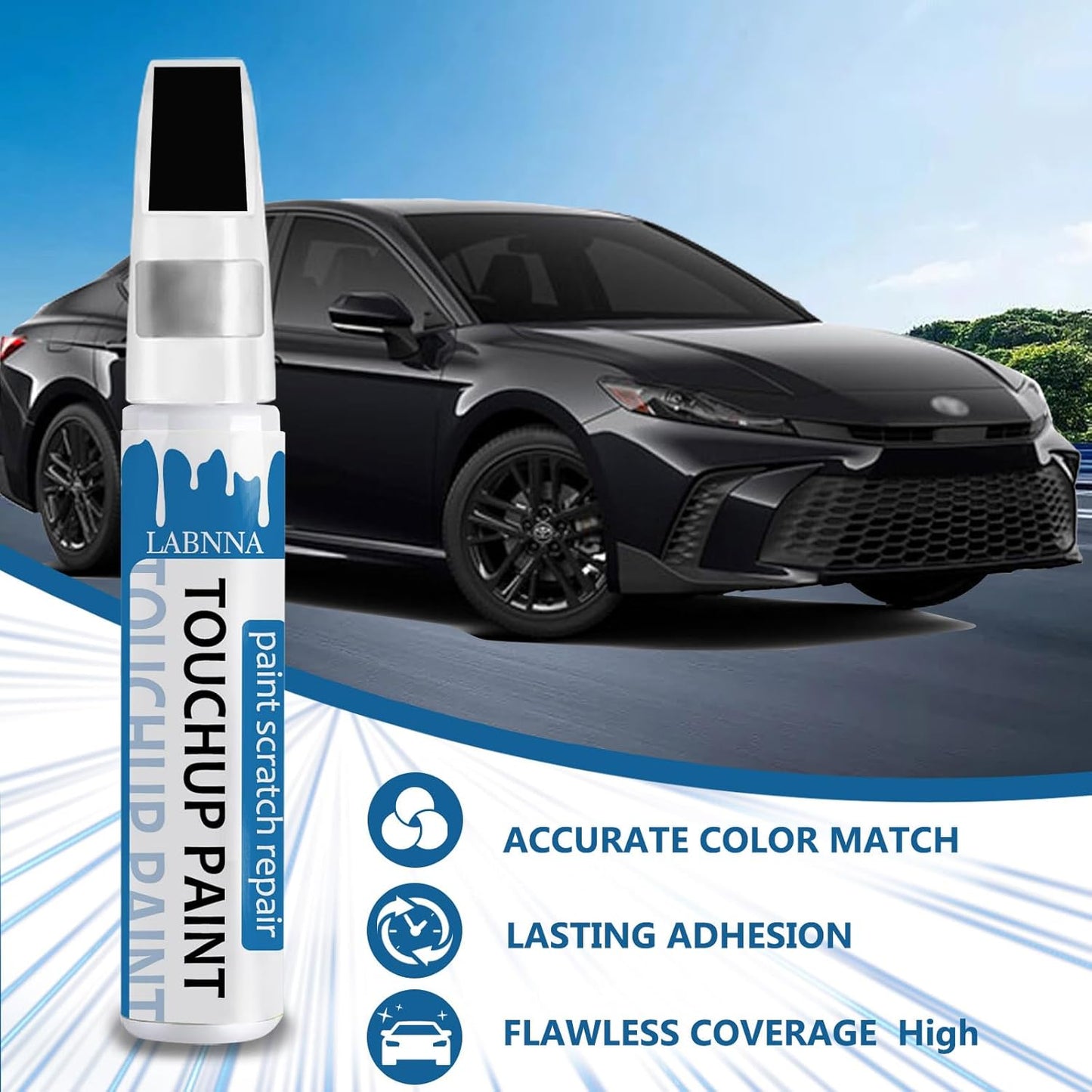Crystal Black Silica(D4S) Touch Up Paint for Subaru-Exact Match 2 in 1 touchup Paint Pen for Chips and Nicks Repair Car Paint Scratch Repair Kit