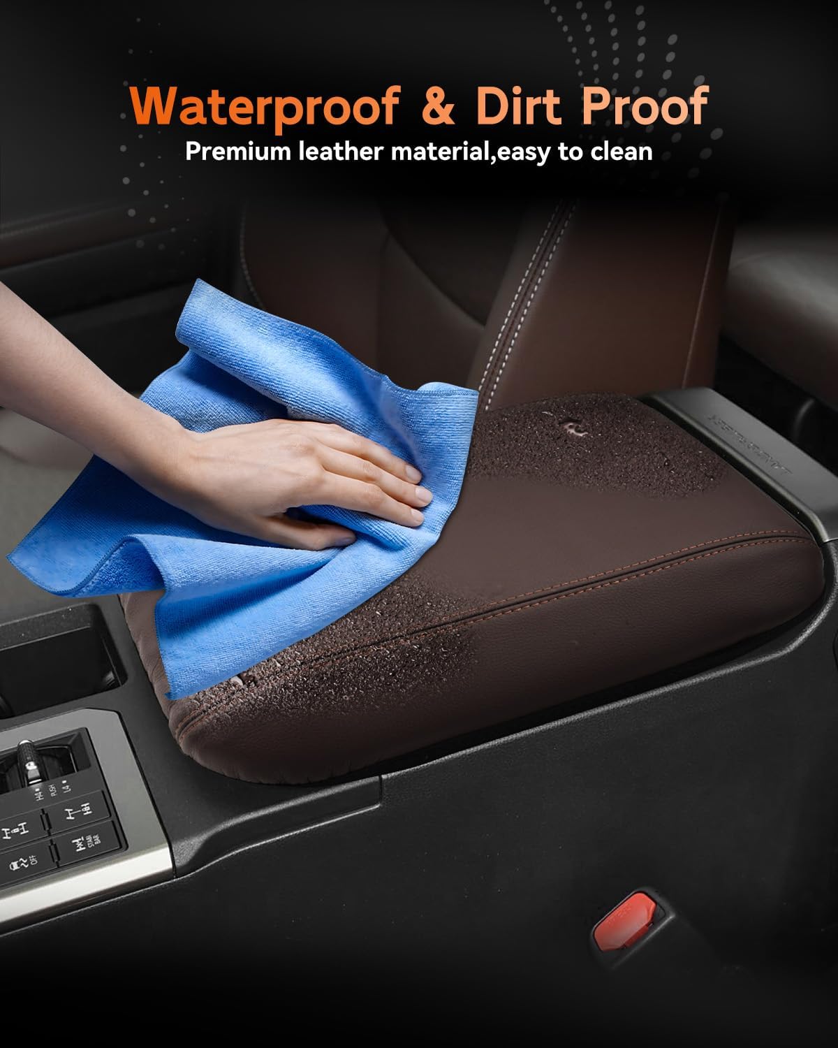 CDEFG for 2024 2025 Toyota Land Cruiser 250 Center Console Cover Armrest Box Cover for Land Cruiser (1958, Land Cruiser) Accessories Arm Rest Protector