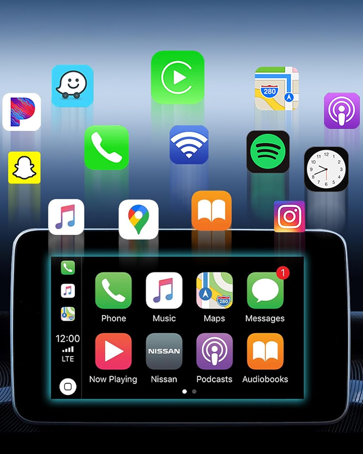 Wireless CarPlay Adapter for Apple iPhone, Convert Wired to Wireless CarPlay Dongle, Plug & Play, Stable Connection Compatible with Cars 2016+ & iOS 10+ (Auto-Reconnect, Gray)