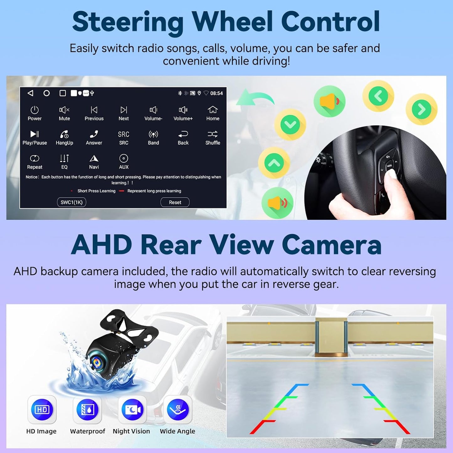 UNITOPSCI 2G+64G Android 13 Car Stereo Radio for Subaru Forester WRX Impreza 2015-2018 Wireless CarPlay Android Auto 9" Touchscreen GPS Navigation Bluetooth Mirror Link FM/RDS SWC+ Backup Camera Mic