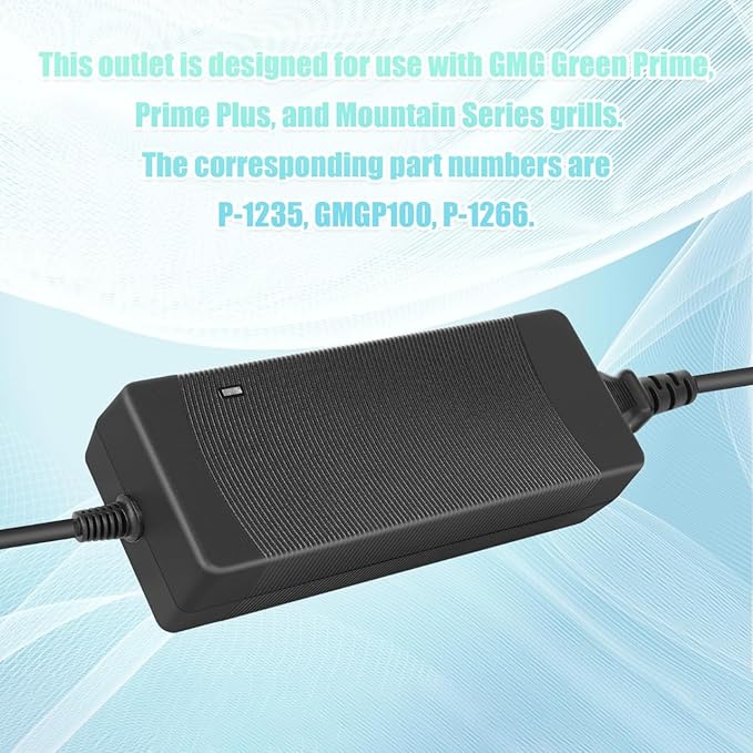 for 12V Green Mountain Barbecue Power Adapter Converter Suitable for GMG P-1001 P-1295 P-1266