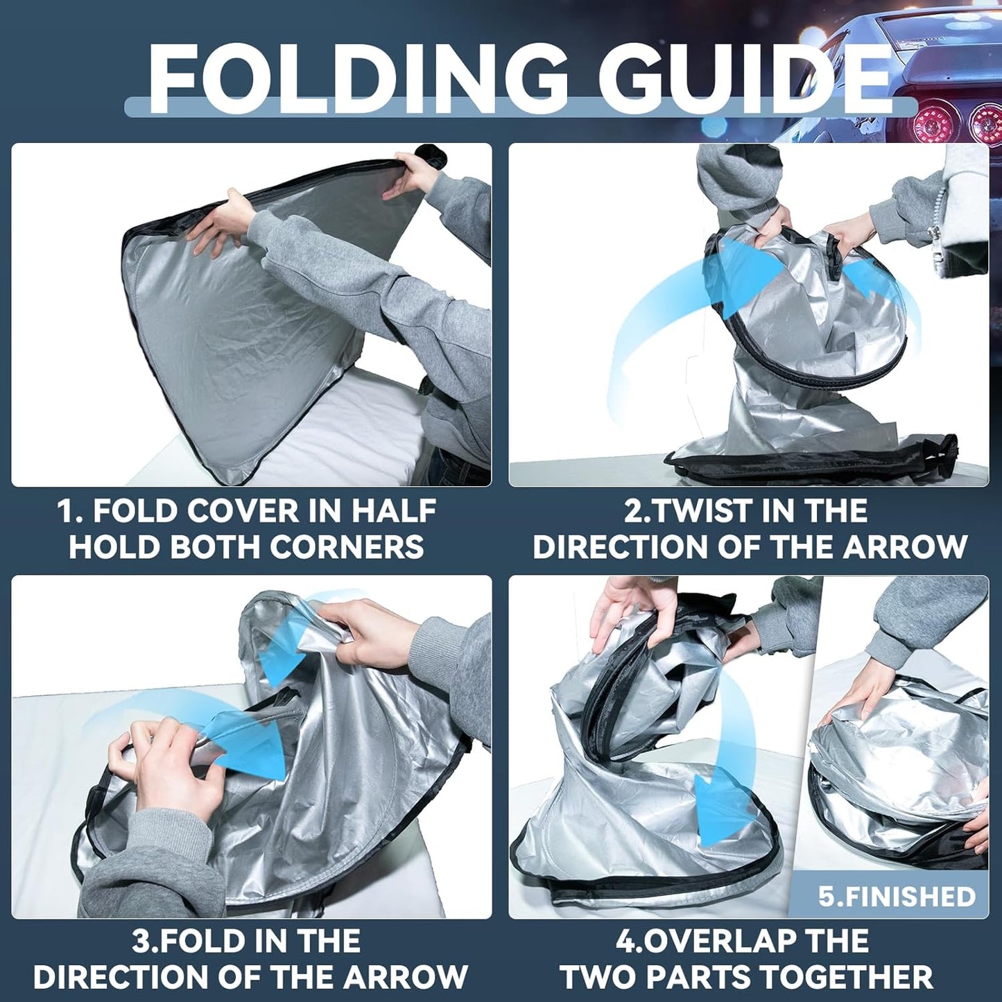 Sun Shade Sunshade for Honda Pilot 2016-2025 2026 Windshield Cover, 4-Layers Sun Shield 240T Silver Sun Visor Foldable Window Shade for Pilot EX-L Special Edition Elite Black Edition Touring