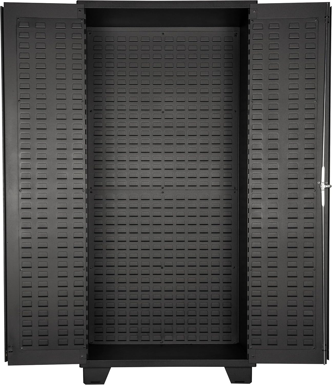 Jamco Tool Storage Cabinets with Bin Mounts, Model DF, Includes 122 Bins, 36-Inch W x 24-Inch D x 78-Inch H, Red Bins