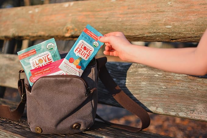 YOU LOVE FRUIT - STRAWBERRY All Natural Fruit Snacks, Healthy Snack Pack, Real Fruit! Gluten Free, Non GMO, Vegan, Fiber packed, Low Fat, Kosher, Variety Pack, Great For Adding To Gift Box, 1.0 oz (Pack of 12)