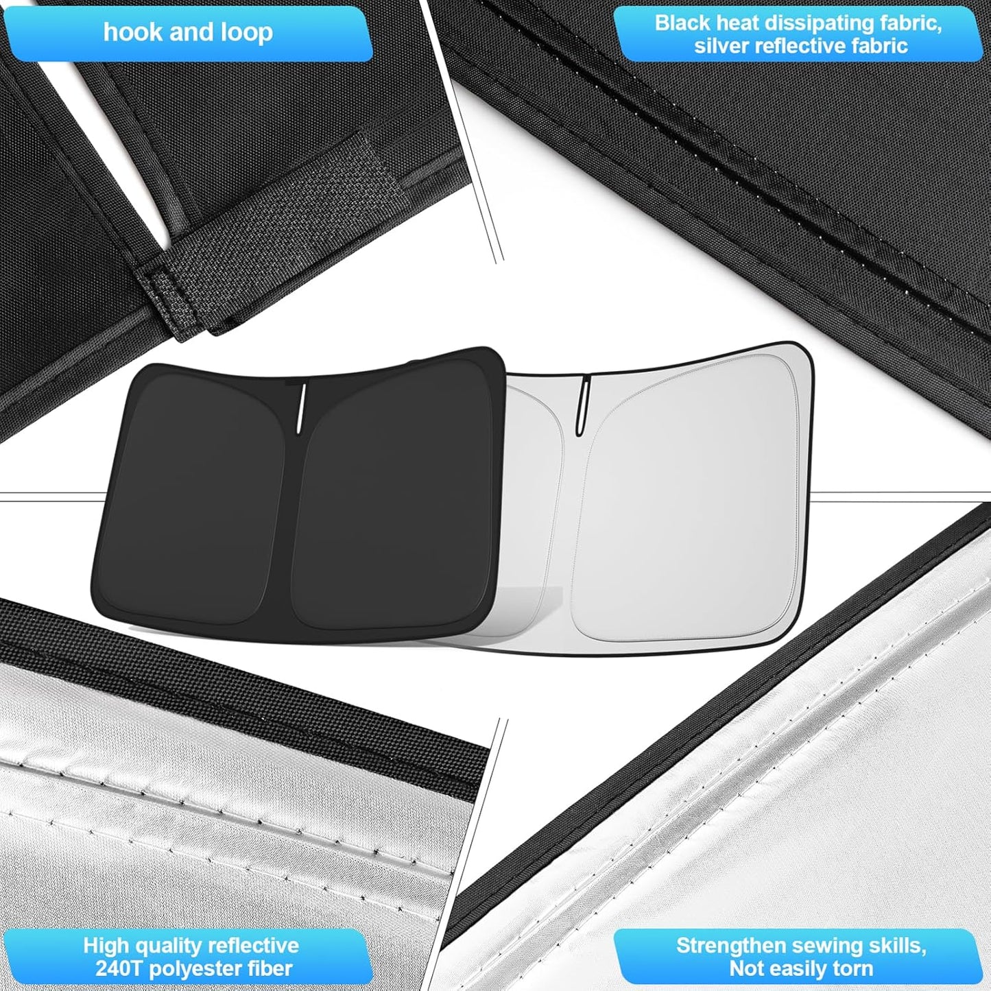 Windshield Sun Shade for hyund-ai Elantra 2021-2024 2025 Custom Fit Foldable Front Window Sunshade Sun Visor Protector Block UV Rays Keep Your Car Cooler