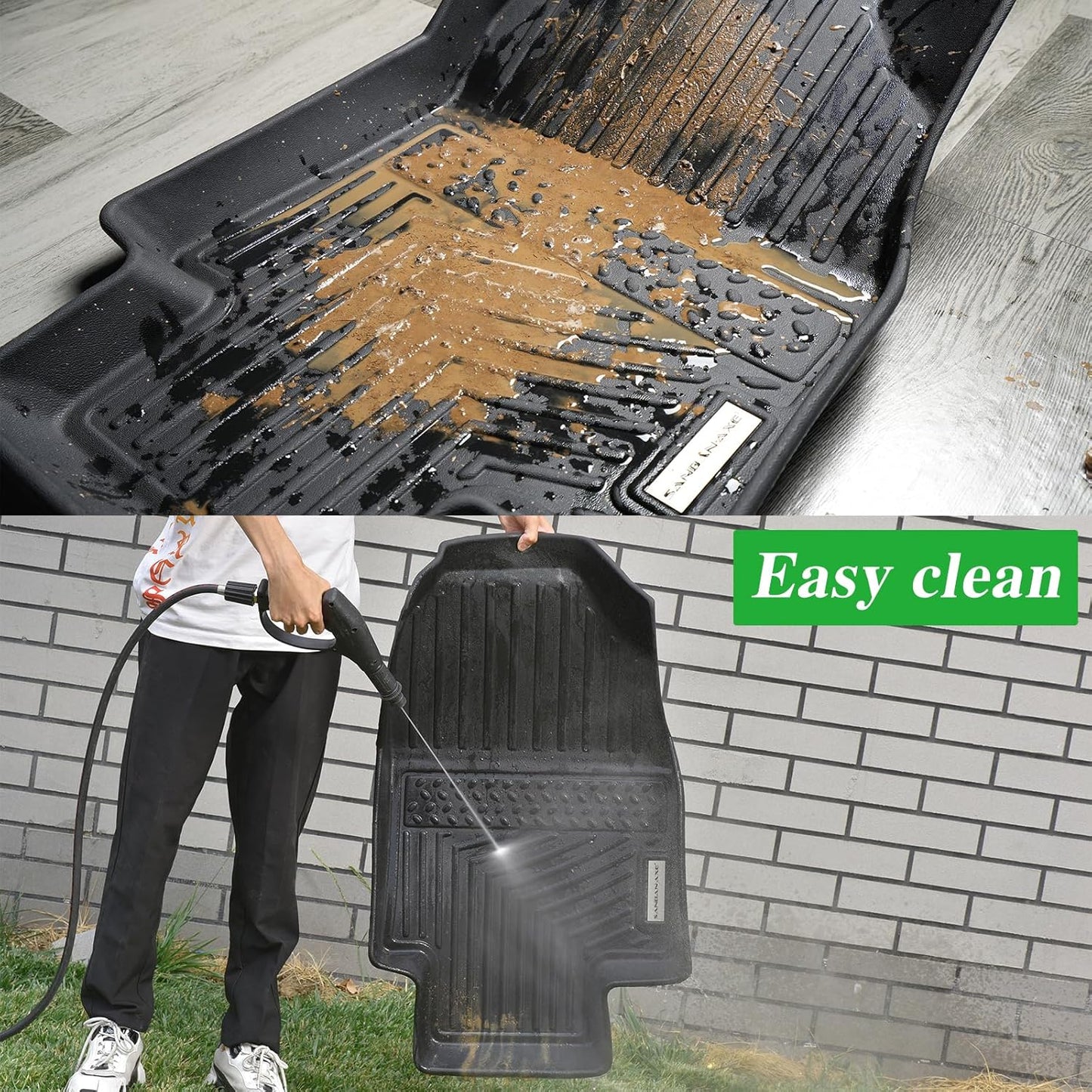 Floor Mats & Trunk Mats for Honda Odyssey 2018-2023 2024 2025, TPE All Weather Protection Car Floor Liners with Cargo Liners with Cargo Liners Accessories