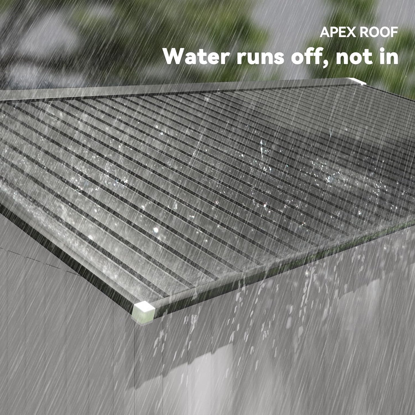 Outsunny 11' x 13' Outdoor Storage Shed, Garden Tool Metal Shed with Foundation Kit, Double Lockable Door, Air Vents and Sloping Roof, for Backyard, Patio, Lawn, White