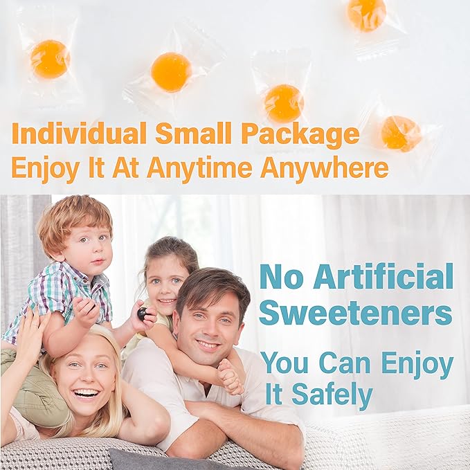 YAMASAN KYOTO UJI Japanese Candy - Mandarin Orange Flavor of Yakushima, Individually Wrapped, No Chemical Seasoning, Gluten and Fat Free Sweets (4.9OZ)