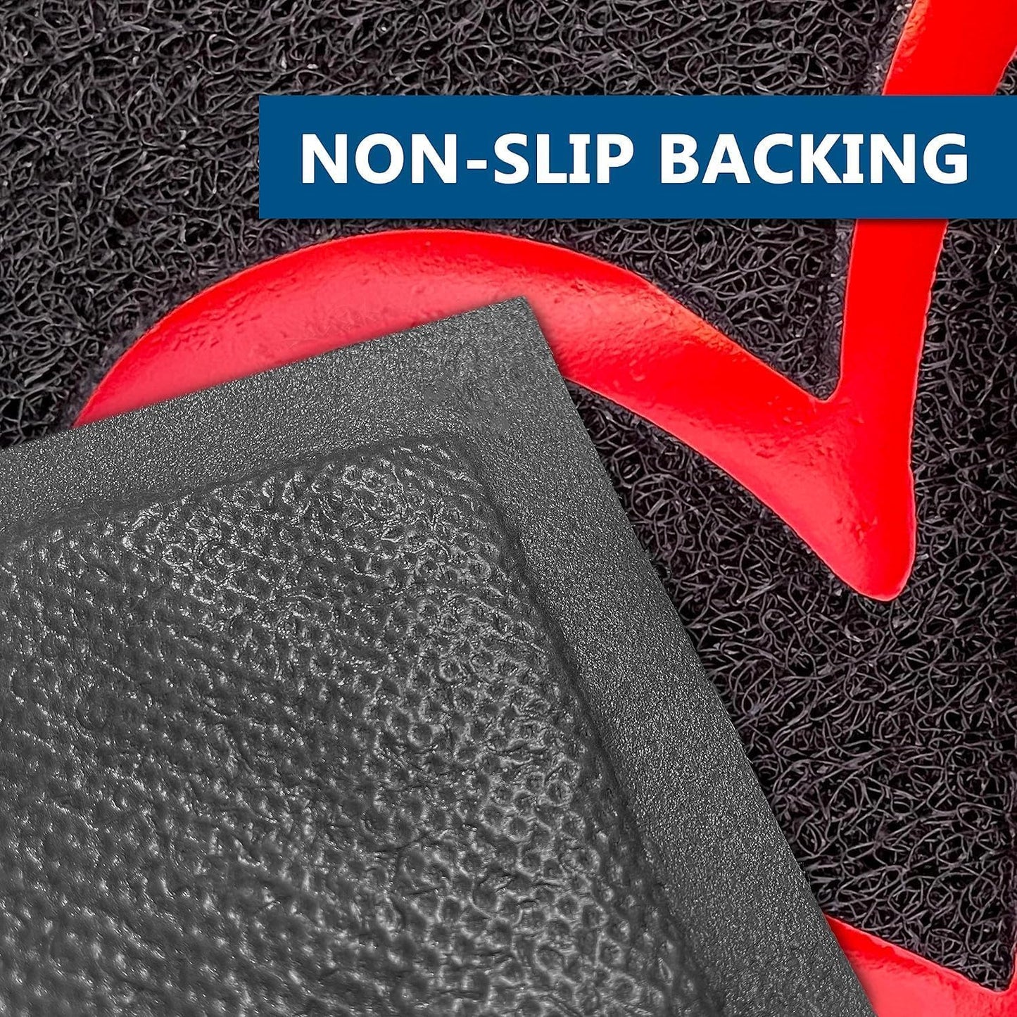 EARTHALL Door Mat Outside Inside Home Doormat, 36"x24",Durable Floor Mat Non Slip Mat Ultra Absorb Mud Easy Clean Front Doormat for Garage, Entryway, Patio, High Traffic Areas, Black