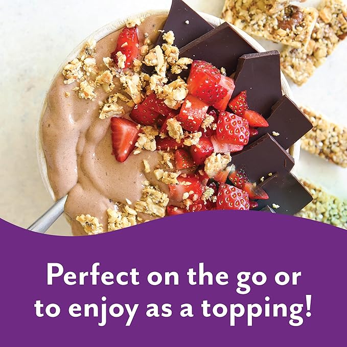 Tosi Dark Chocolate Almond Protein Bars, Plant Based with Nuts, Gluten-Free Crunchy Snacks, Vegan, Organic, Flax & Chia Seeds, Soy-Free, Omega 3s, 6G Protein, 1 oz, 12-Pack