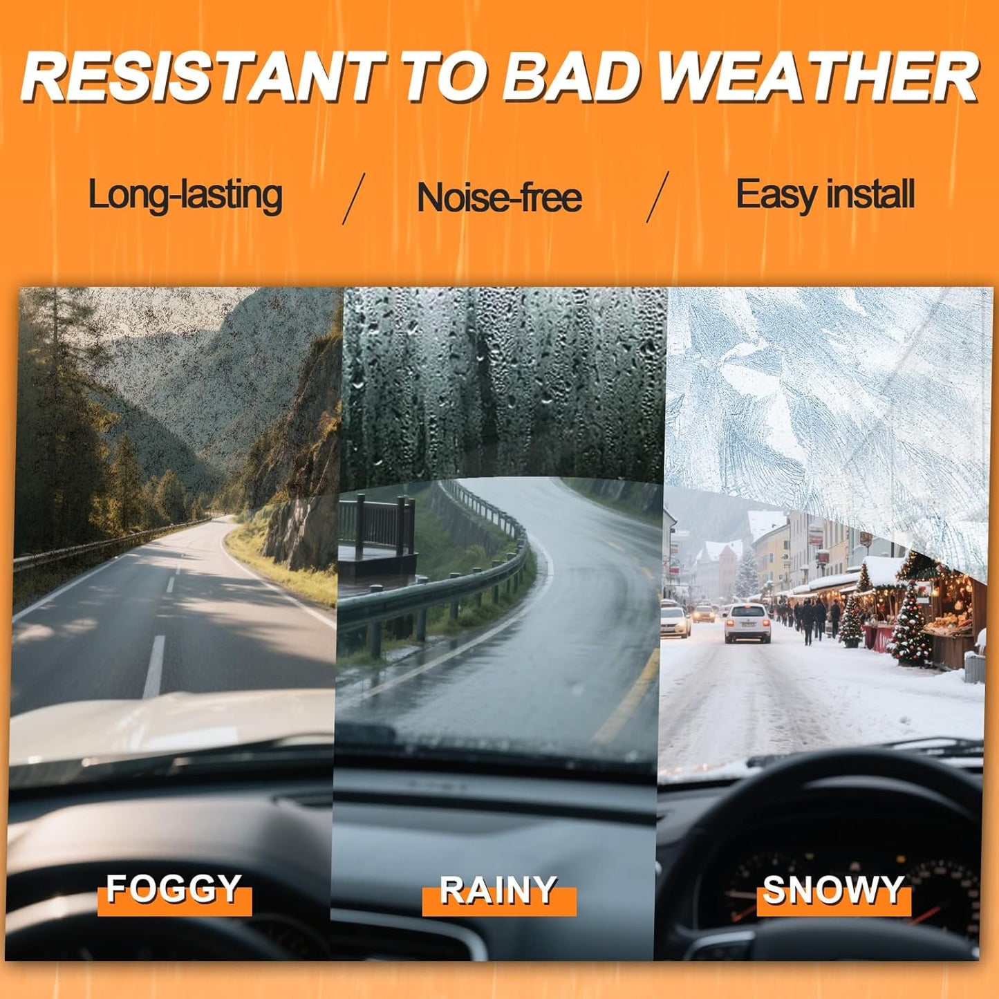 HULADAED® 26'' 20'' 14'' Windshield Wipers Replacement for Acura MDX 2023-2014,Silicone Front Rear Wiper blades for MY Car-All Weather & Quiet(3 PACK)