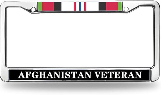 Afghanistan Veteran License Plate Frame US Army Veteran Easy Installation License Plate Frame US Veteran Heroism