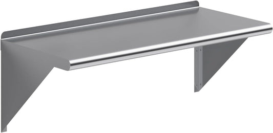 AmGood 36" Long X 16" Deep Stainless Steel Wall Shelf | NSF Certified | Appliance & Equipment Metal Shelving | Kitchen, Restaurant, Garage, Laundry, Utility Room