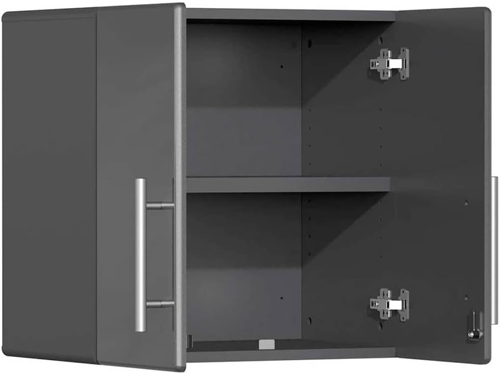 Ulti-Mate UG27080G 8-Piece Garage Wall Cabinet Kit in Graphite Grey Metallic