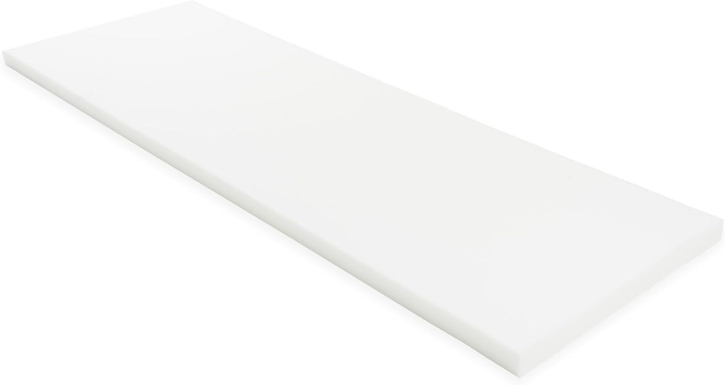 GoTo Foam 2" Height x 24" Width x 72" Length 36ILD (Semi-Firm) Upholstery Cushion Made in USA